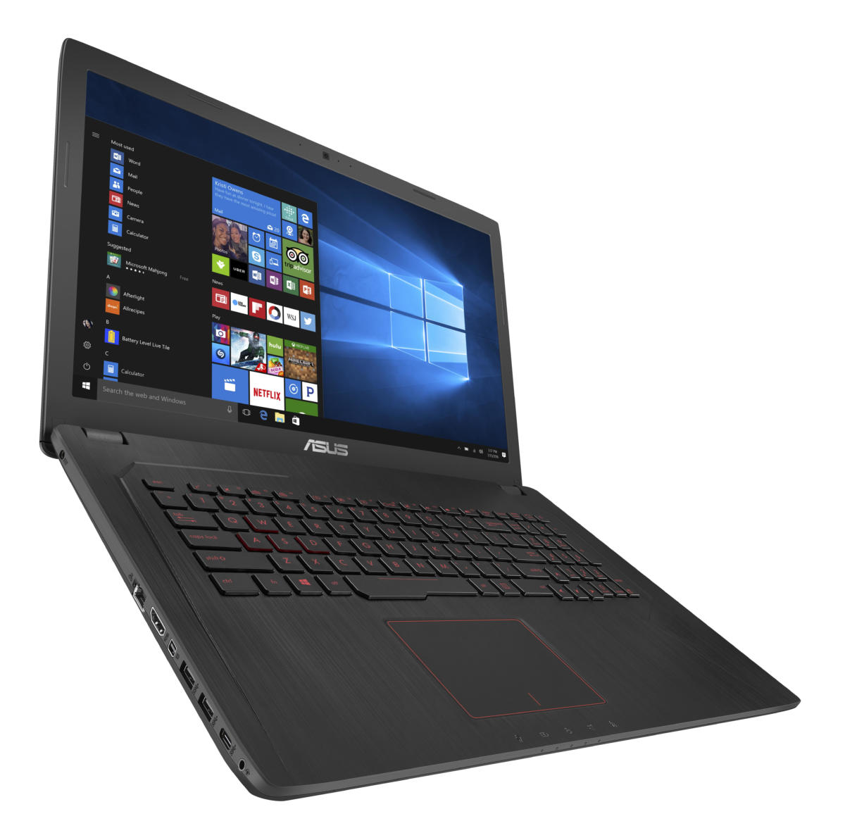 Asus FX73VE-WH71 Core™ i7-7700HQ 2.8GHz 1TB 8GB 17.3in (1920x1080) DVD-RW BT WIN10 Webcam NVIDIA® GTX 1050Ti 4096MB BLACK Backlit Keyboard NO SALES IN US & CANADA - Image 7