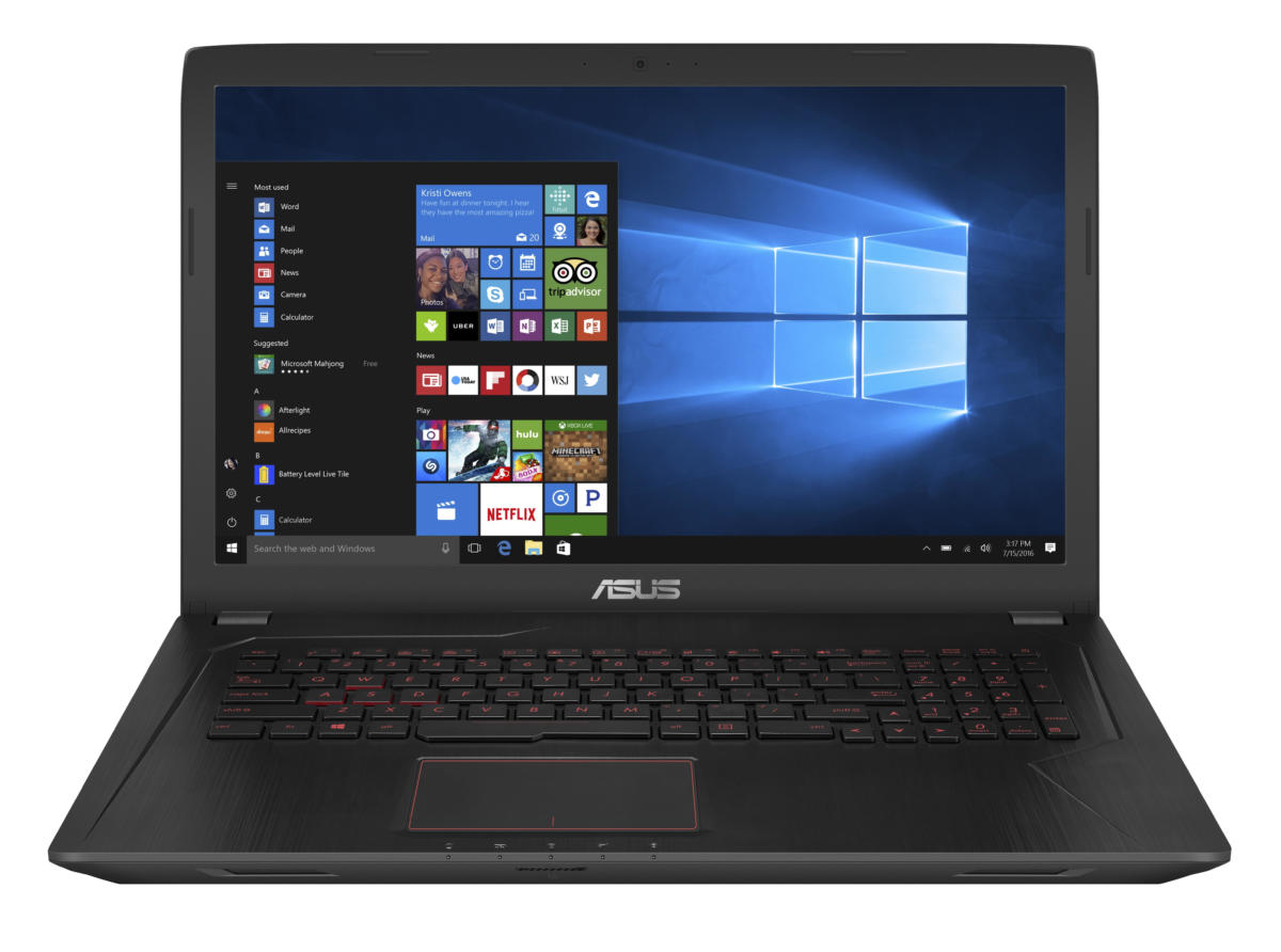 Asus FX73VE-WH71 Core™ i7-7700HQ 2.8GHz 1TB 8GB 17.3in (1920x1080) DVD-RW BT WIN10 Webcam NVIDIA® GTX 1050Ti 4096MB BLACK Backlit Keyboard NO SALES IN US & CANADA