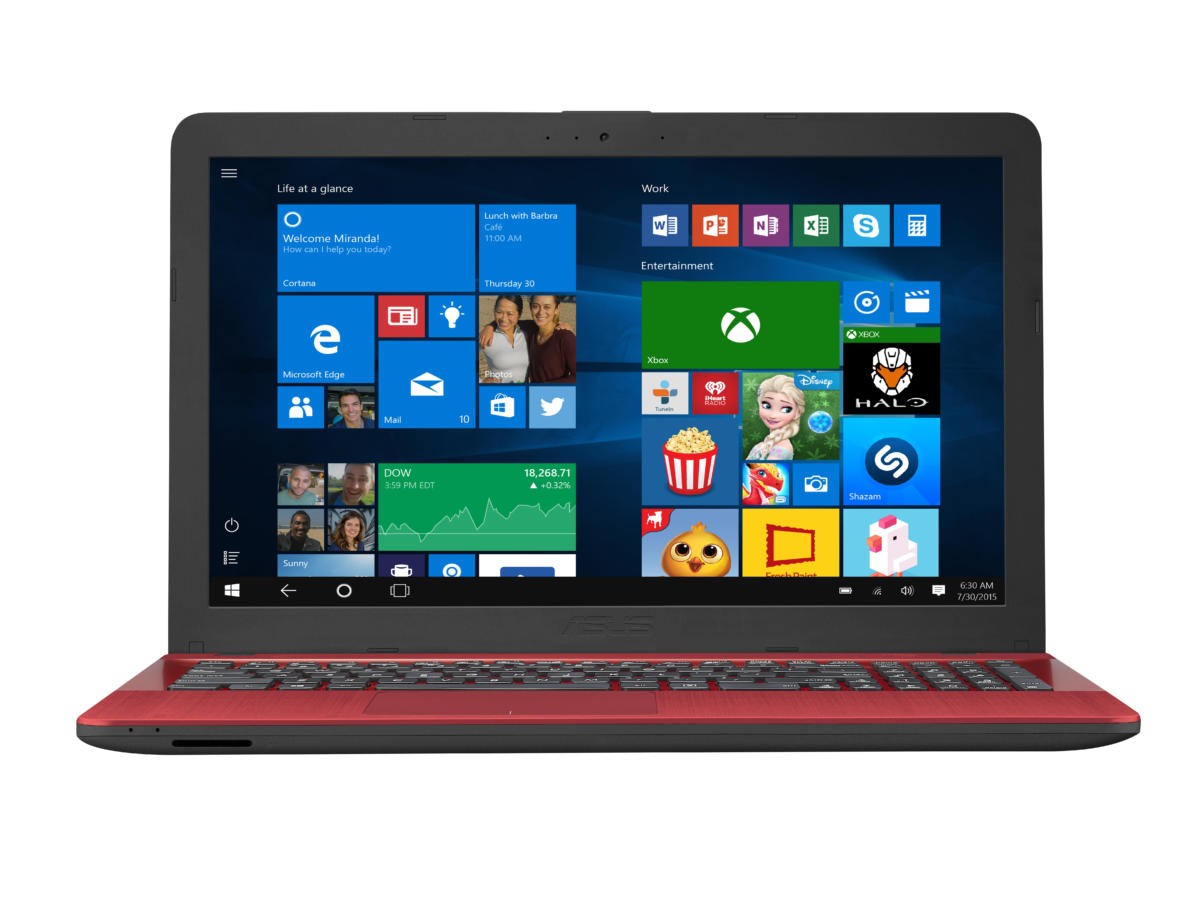 Asus X541UA-WB71T Core™ i7-7500U 2.7GHz 1TB 8GB 15.6in (1366x768) TOUCHSCREEN BT WIN10 Webcam RED