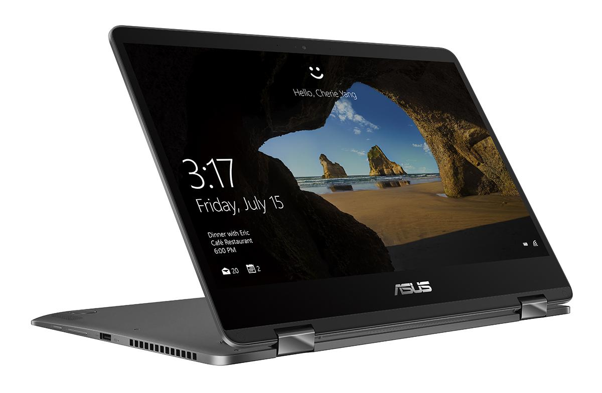 Asus ZenBook Flip UX461UA-DS51T Core™ i5-8250U 1.6GHz 256GB SSD 8GB 14in (1920x1080) TOUCHSCREEN BT WIN10 Webcam SLATE GRAY Backlit Keyboard Stylus Pen FP Reader - Image 4