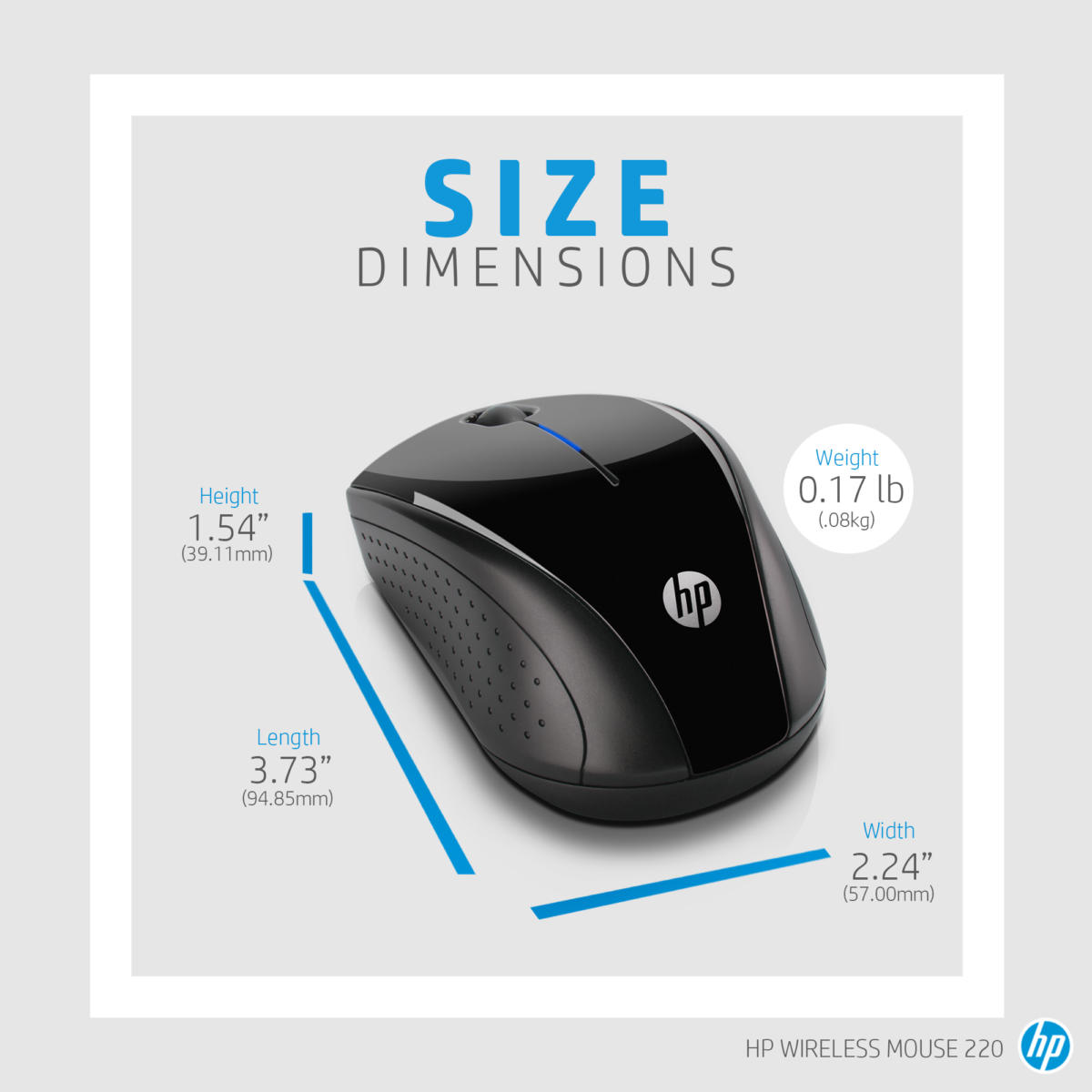 3fv66aa 27 hp wireless mouse 220 black