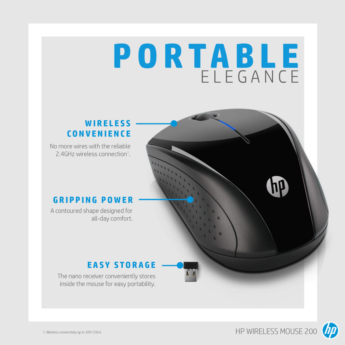 3fv66aa 27 hp wireless mouse 220 black