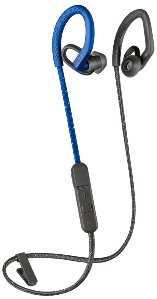 Plantronics Poly BackBeat Fit 350 Bluetooth Earbuds BLUE