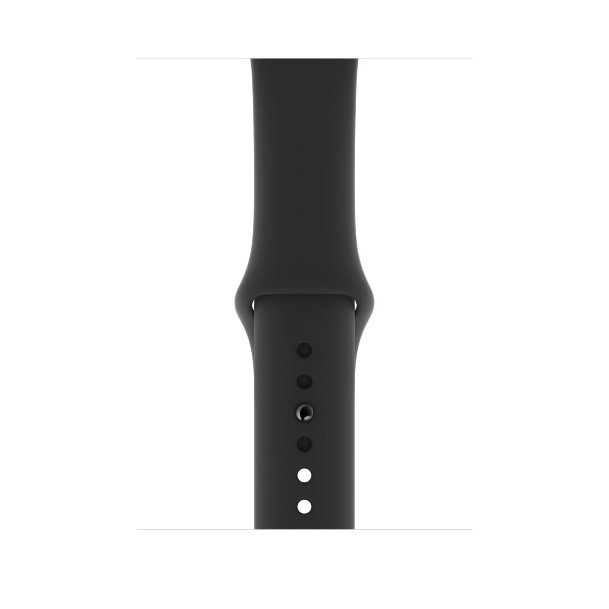 Apple Watch Series 5 (GPS Only, 44mm, Space Gray Aluminum, Black Sport Band) - Image 3