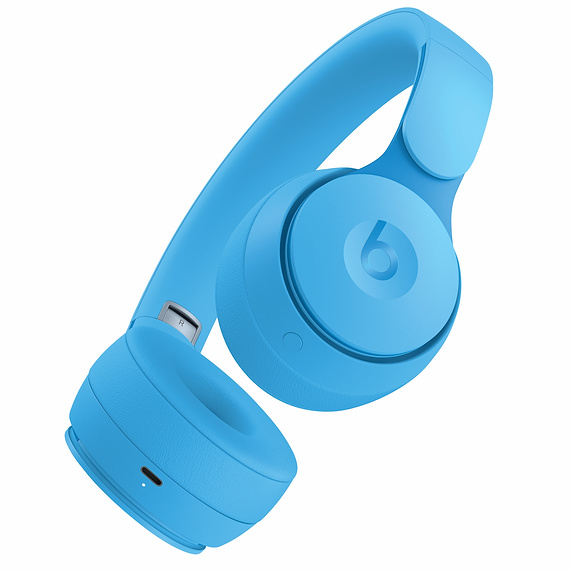 Beats Solo Pro Matte Collection Wireless Noise Cancelling On-Ear Headphones - Light Blue - Image 4