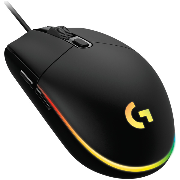 Logitech G203 LIGHTSYNC Wired Optical mouse 8000dpi 6 buttons RGB Color Wave Black - Image 3