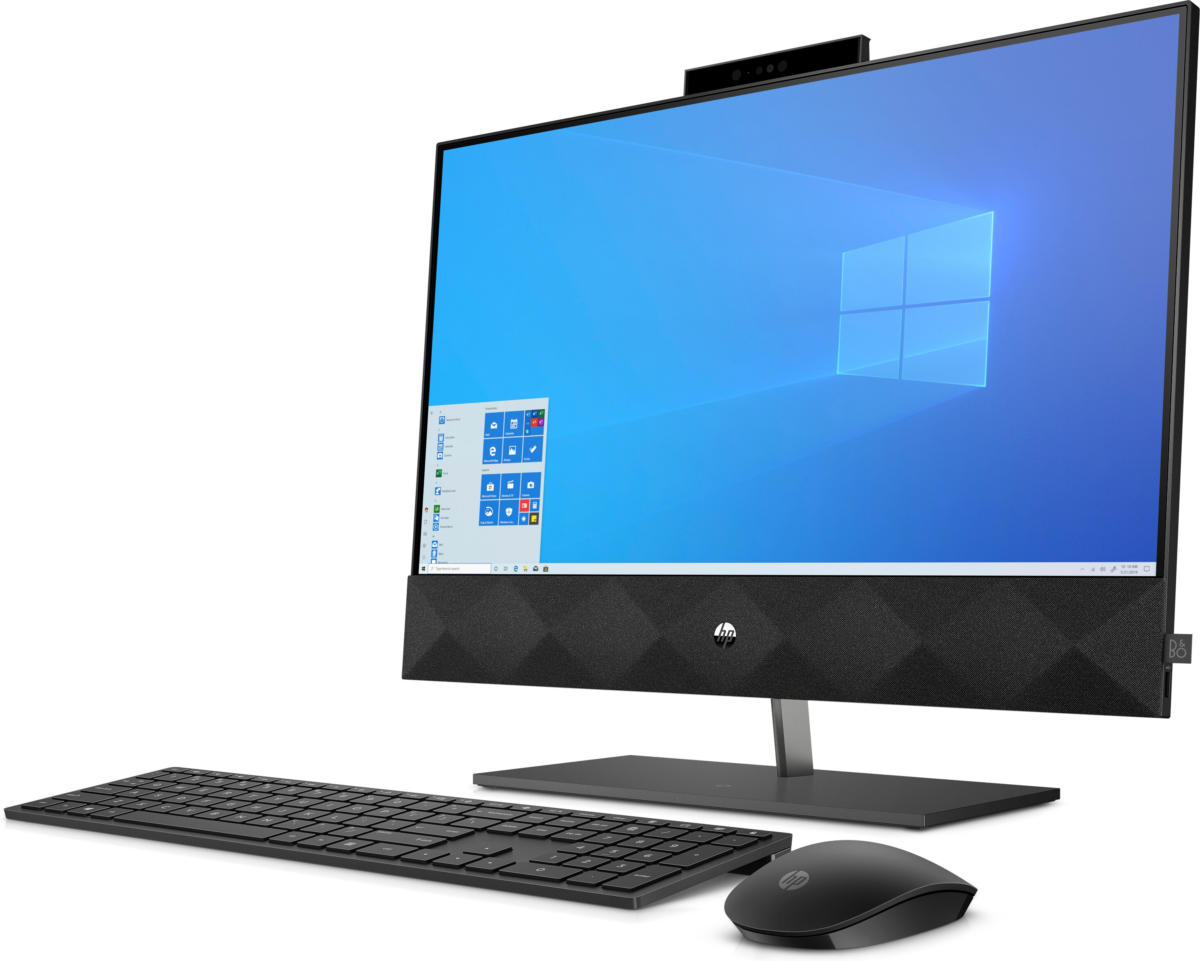 HP 24-K0024 ALL-IN-ONE Core™ i5-10400T 2.0GHz 1TB 12GB 23.8" (1920x1080) TOUCHSCREEN BT WIN10 Webcam Keyboard+Mouse SILVER - Image 2