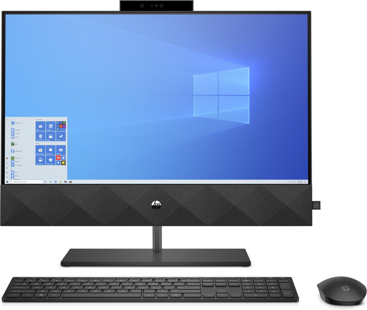 HP 24-K0024 ALL-IN-ONE Core™ i5-10400T 2.0GHz 1TB 12GB 23.8" (1920x1080) TOUCHSCREEN BT WIN10 Webcam Keyboard+Mouse SILVER