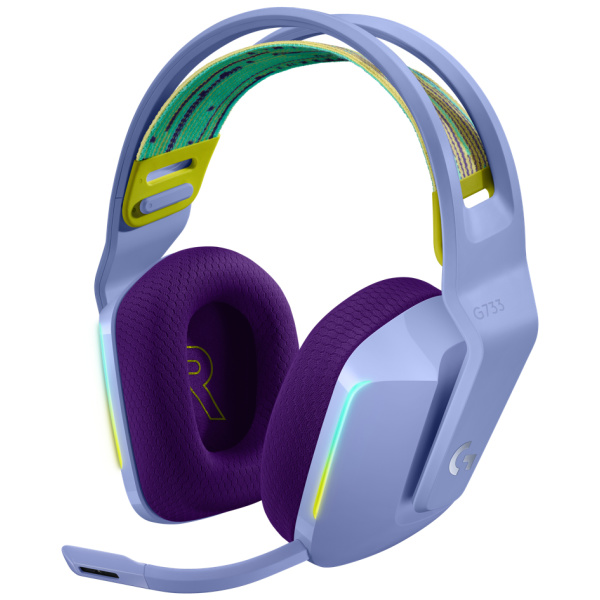 Logitech G733 Wireless Gaming Headset - Lilac