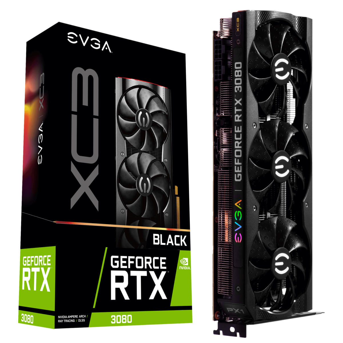 EVGA GeForce RTX 3080 XC3 BLACK GAMING, 10GB GDDR6X, iCX3 Cooling, ARGB LED - Image 5