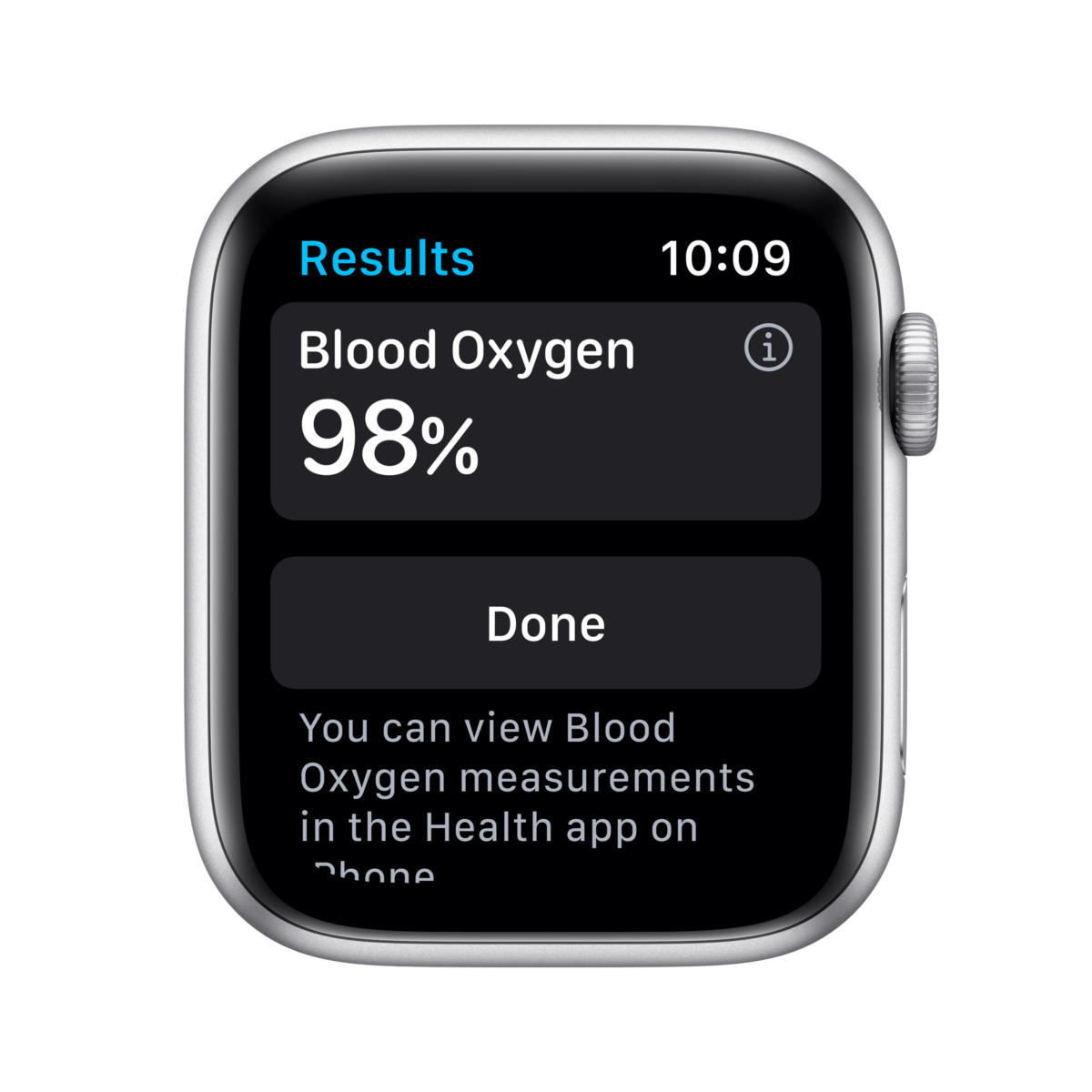 Apple Watch Nike Series 6 GPS 44mm SILVER Aluminum Case with Pure Platinum/Black Nike Sport Band - Image 3
