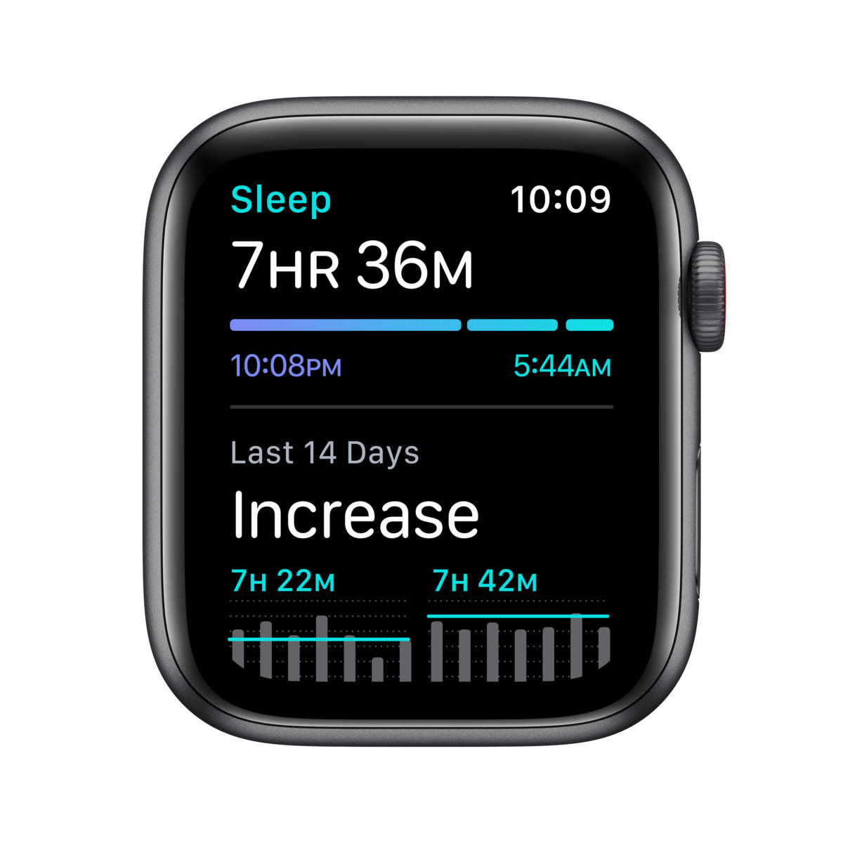 Apple Watch SE (GPS + Cellular) 44mm Space Gray Aluminum Case with Black Sport Band - Space Gray - Image 5