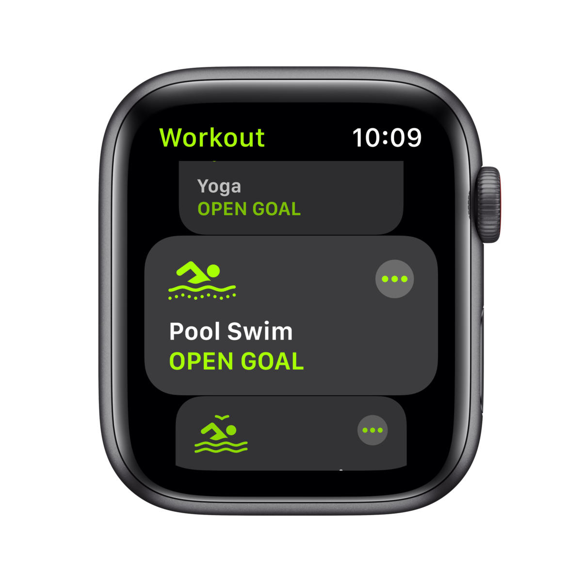 Apple Watch SE (GPS + Cellular) 44mm Space Gray Aluminum Case with Black Sport Band - Space Gray - Image 3