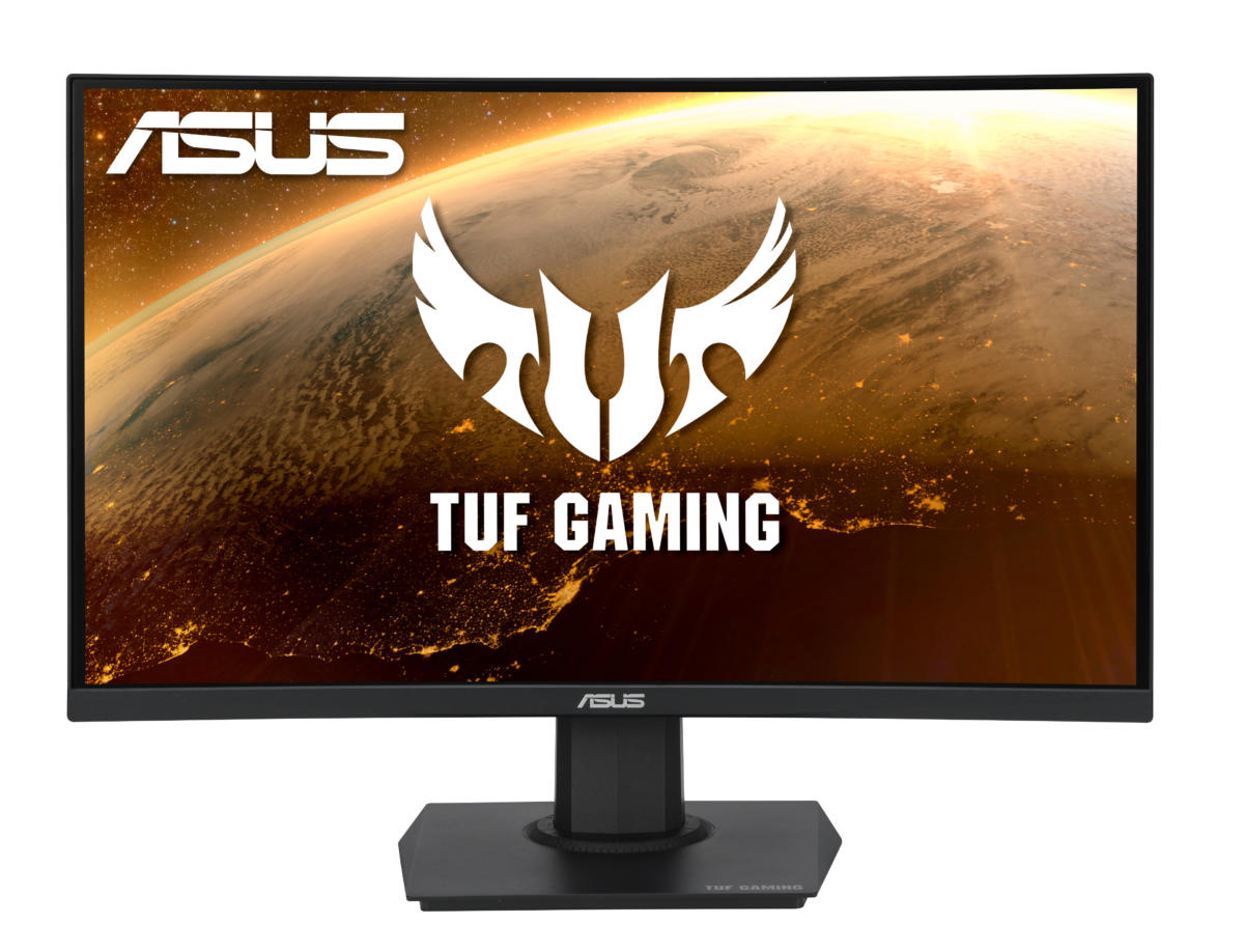 Asus VG24VQE Curved GAMING 24" (1920x1080) 165Hz 1ms 250 cd/m² 3000:1 HDMI DP LED Adjustable Stand Monitor BLACK