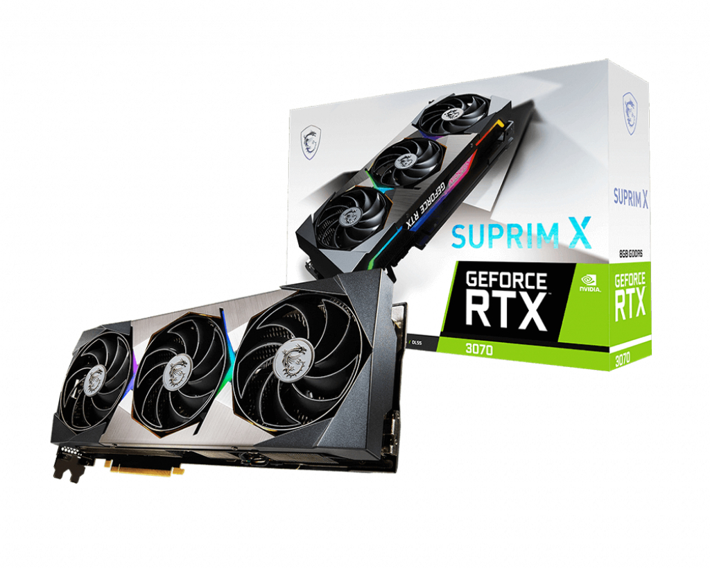 MSI GeForce RTX 3070 SUPRIM X 8G LHR GDDR6 PCI Express 4.0 x16 GPU-824142259382
