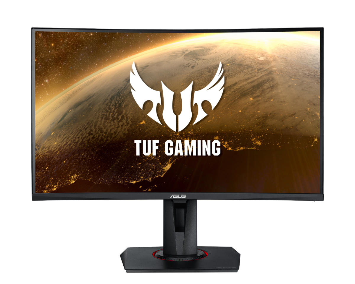 Asus VG27WQ Curved GAMING 27" QHD (2560x1440) 165Hz 1ms 400 cd/m² 3000:1 HDMI DP LED Adjustable Stand Monitor BLACK