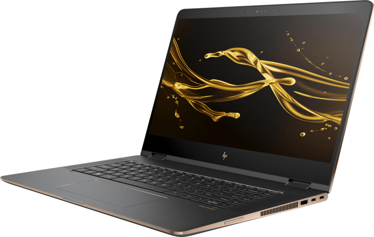 HP Spectre 15-BL112 x360 Convertible Core™ i7-8550U 1.8GHz 512GB SSD 16GB 15.6in (3840x2160) TOUCHSCREEN BT WIN10 Webcam NVIDIA® MX150 2048MB DARK ASH SILVER Backlit Keyboard - Image 3