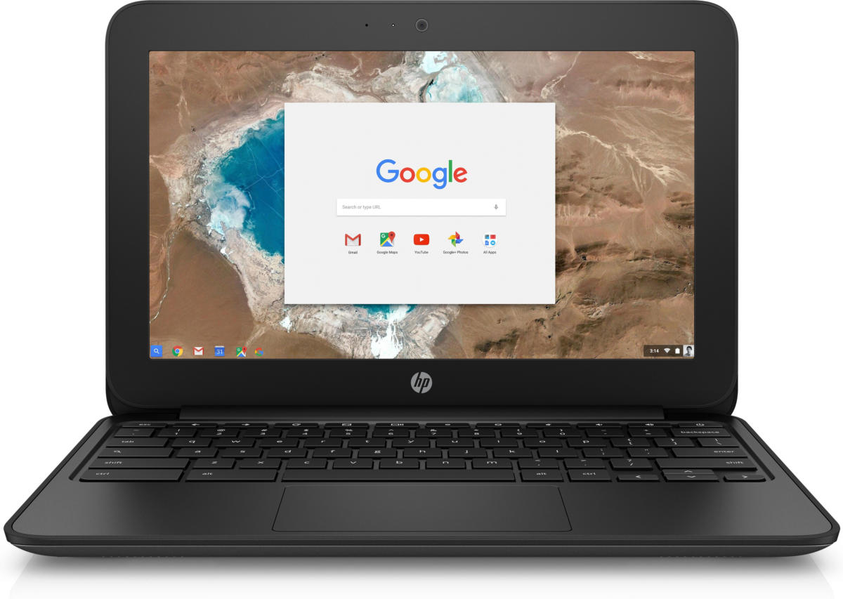 HP Chromebook 11 G5 (1FX82UT#ABA) Celeron® N3060 2.48GHz 16GB eMMC 4GB 11.6" (1366x768) BT Chrome OS Webcam BLACK 2.71 lbs.