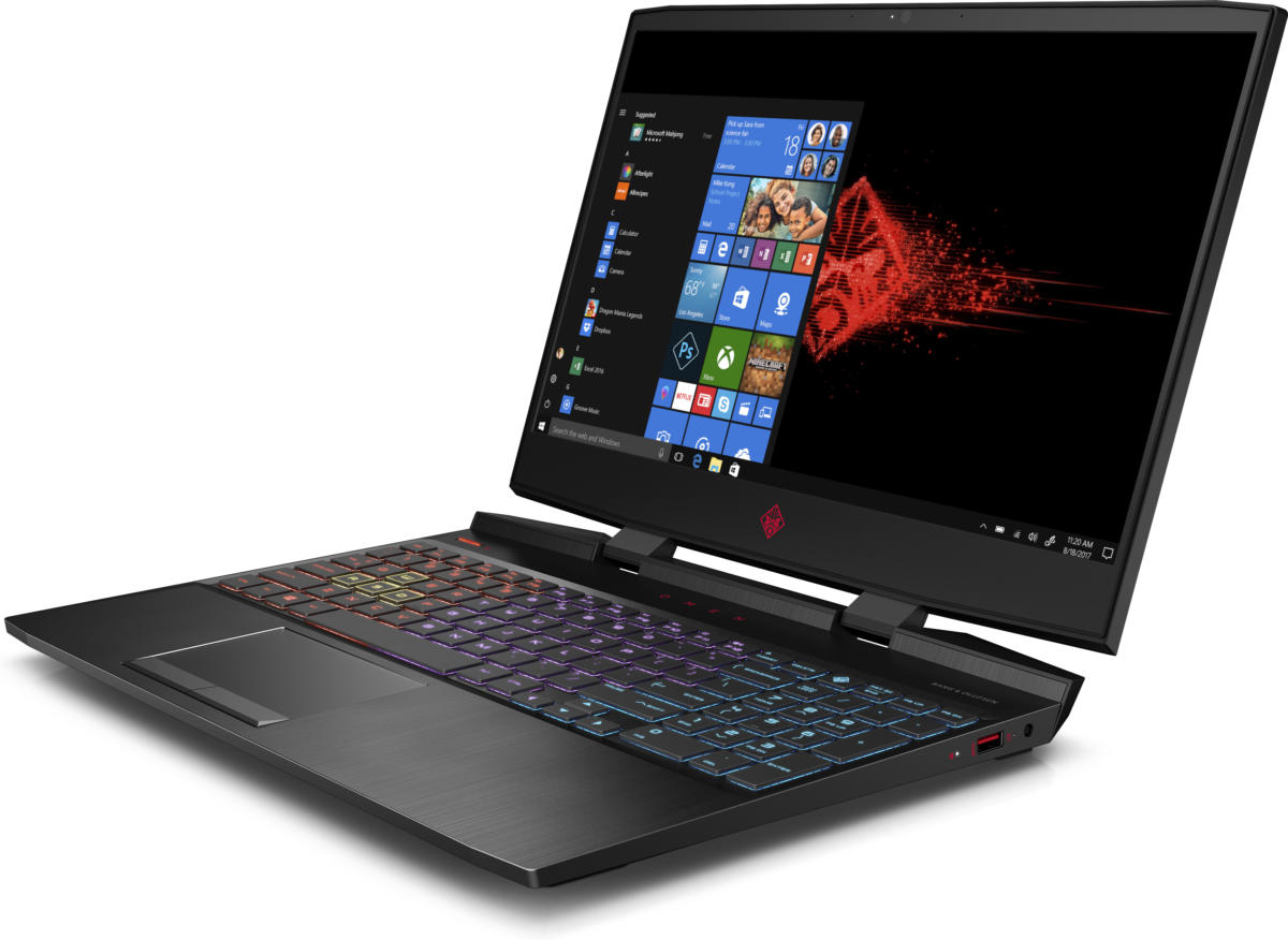 HP Omen 15-DC1058 GAMING Core™ i7-9750H 2.6GHz 256GB SSD 16GB 15.6" (1920x1080) 144Hz IPS BT WIN10 Webcam NVIDIA® GTX 1660 Ti 6144MB SHADOW BLACK RGB Backlit Keyboard GRADE B - Image 2