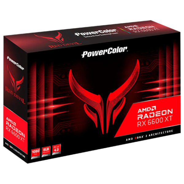 PowerColor RED DEVIL Radeon RX 6600 XT 8GB GDDR6 PCI Express PowerColor RED DEVIL Radeon RX 6600 XT 8GB GDDR6 PCI Express