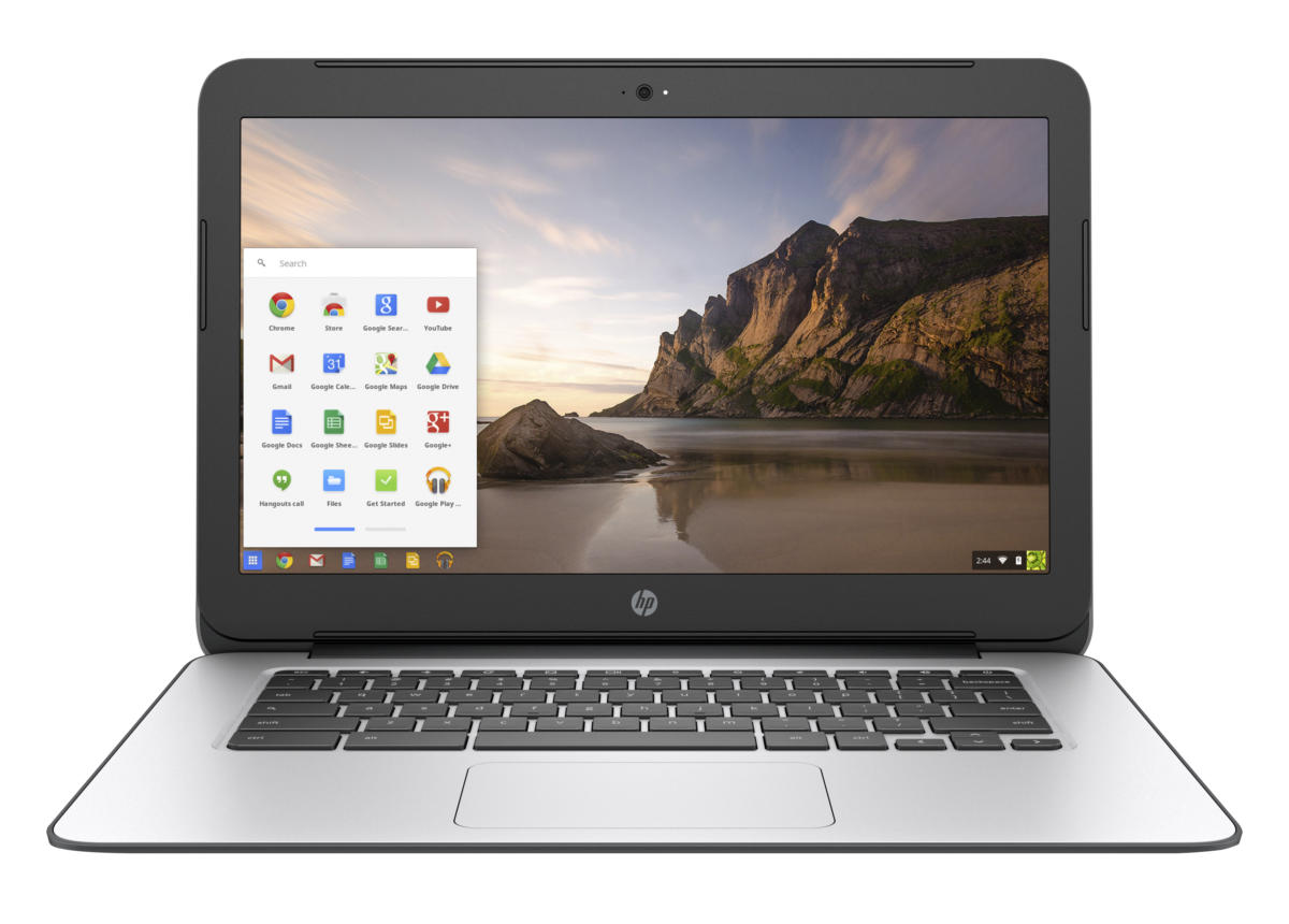 HP CHROMEBOOK 14 G4 Celeron® N2840 2.16GHz 16GB SSD 4GB 14" (1366x768) BT Chrome OS Webcam BLACK/SILVER 4.50 lbs. - Image 2