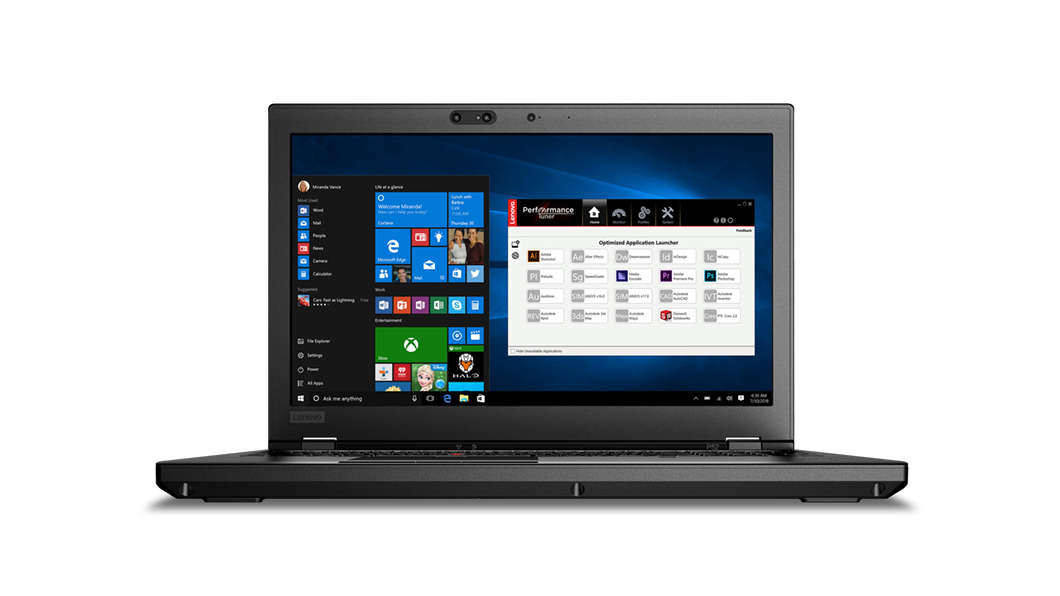 Lenovo ThinkPad P52 MOBILE WORKSTATION Core™ i7-8850H 512GB SSD 16GB 15.6" (1920x1080) WIN10 Pro NVIDIA® Quadro P2000 4096MB Backlit Keyboard FP Reader
