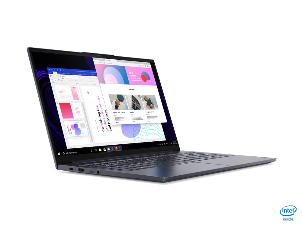 Lenovo Slim 7i Core™ i7-1165G7 2.8GHz 1TB SSD 16GB 14" (1920x1080) TOUCHSCREEN IPS BT WIN10 IR Webcam FABRIC TOP COVER GREY Backlit Keyboard FP Reader - Image 2