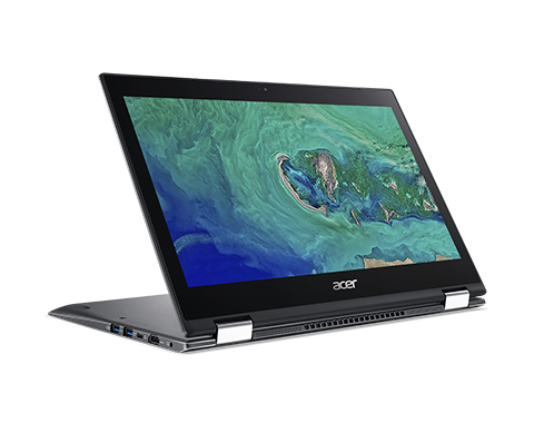 Acer Spin 5 SP513-52N-8326 2-IN-1 CONVERTIBLE Core™ i7-8550U 256GB SSD 8GB 13.3" (1920x1080) TOUCHSCREEN IPS BT WIN10 Webcam STEEL GRAY Backlit Keyboard FP Reader - Image 3