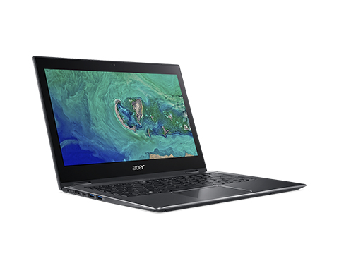 Acer Spin 5 SP513-52N-8326 2-IN-1 CONVERTIBLE Core™ i7-8550U 256GB SSD 8GB 13.3" (1920x1080) TOUCHSCREEN IPS BT WIN10 Webcam STEEL GRAY Backlit Keyboard FP Reader - Image 2