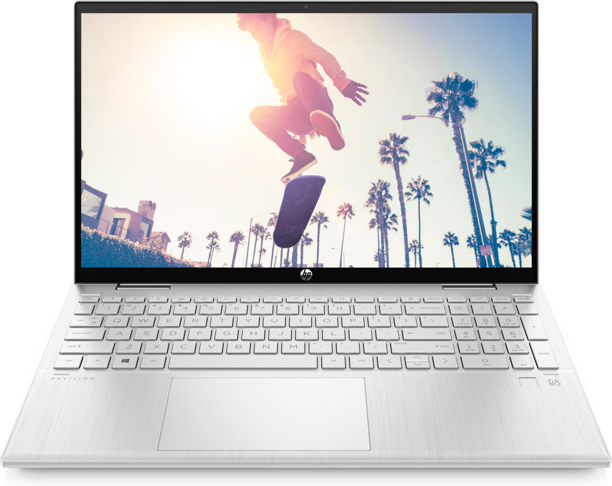 HP Pavilion X360 15-ER0125OD 2-IN-1 Core™ i5-1135G7 2.4GHz 256GB SSD 8GB 15.6" (1366x768) TOUCHSCREEN BT WIN10 Webcam NATURAL SILVER Backlit Keyboard 0.71" thin, 3.55 lbs. - Image 2