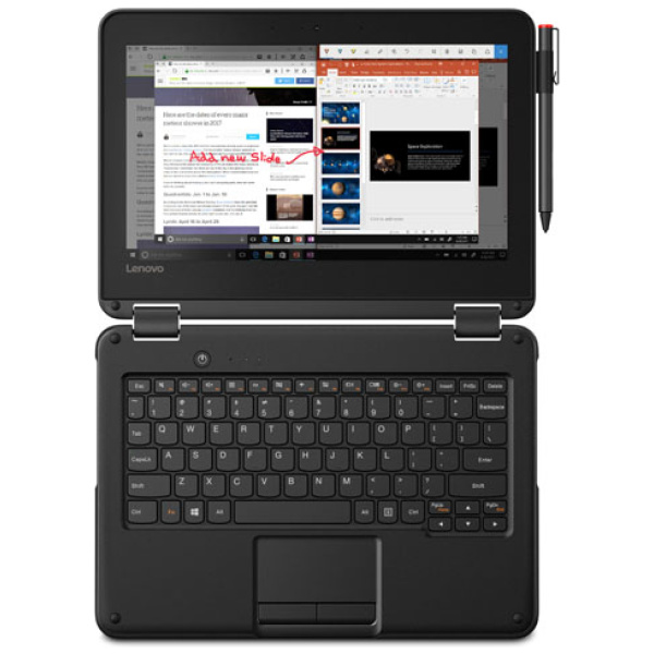 Winmovo TaBook ノートパソコン Lenovo 300e WINBOOK 2-IN-1 Celeron® Quad-Core N3450 64GB eMMC 4GB