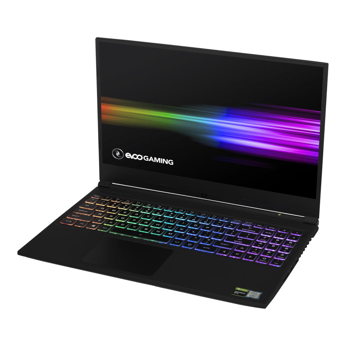 EVOO GAMING Core™ i7-9750H 512GB SSD 16GB 15.6" (1920x1080) 144Hz WIN10 NVIDIA® GTX 1660Ti 6144MB BLACK Backlit Keyboard - Image 2