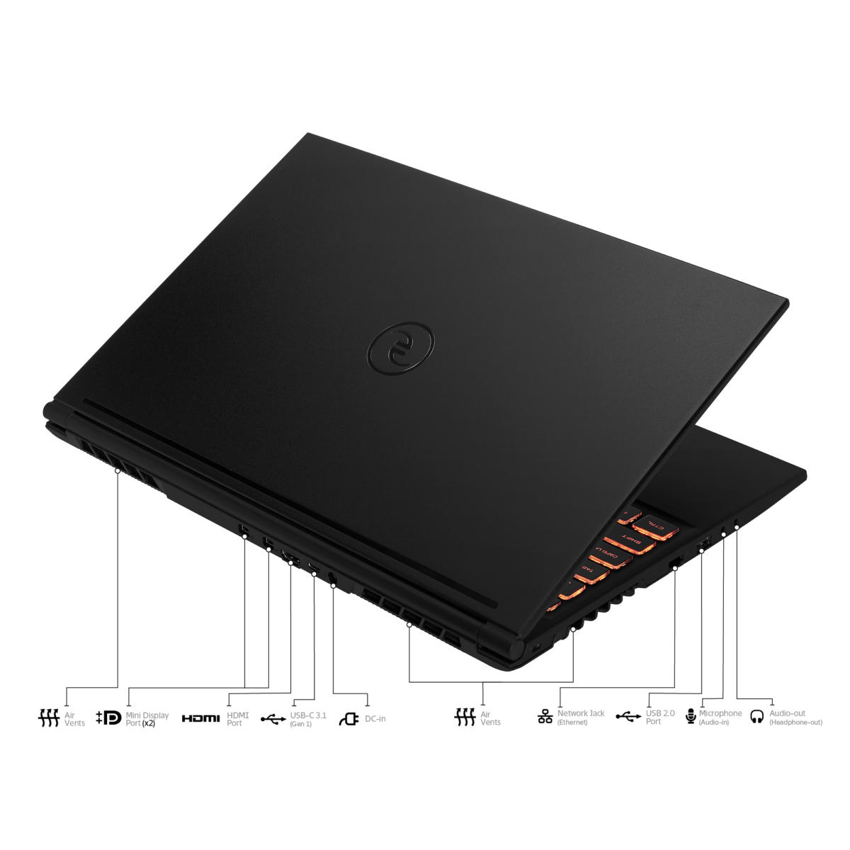EVOO GAMING Core™ i7-9750H 512GB SSD 16GB 15.6" (1920x1080) 144Hz WIN10 NVIDIA® GTX 1660Ti 6144MB BLACK Backlit Keyboard - Image 4