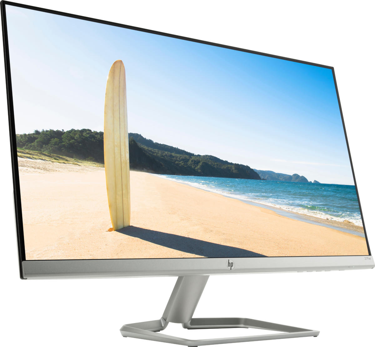 HP 27FW Silver / White 27" 5ms (GTG) HDMI Widescreen LED Backlight LCD/LED Monitor 300 cd/m2 SC 10,000,000:1 (1,000:1) - Image 3