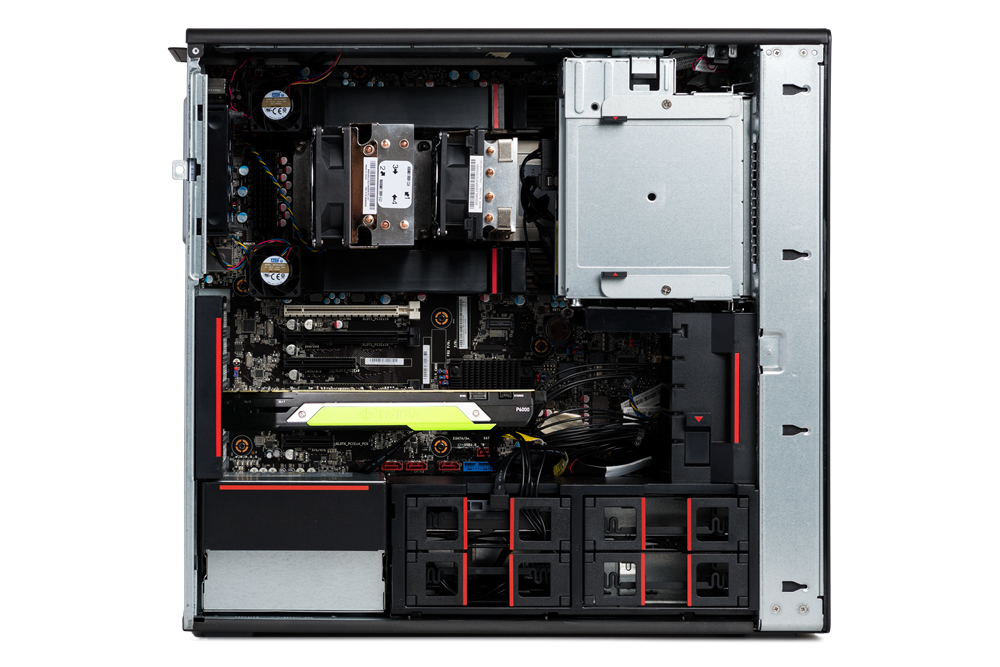 Lenovo ThinkStation P720 TOWER WORKSTATION Xeon® Silver 4214R 1TB SSD 32GB DVD-RW WIN10 Pro NVIDIA® Quadro RTX 4000 8192MB Keyboard Mouse BLACK - Image 6