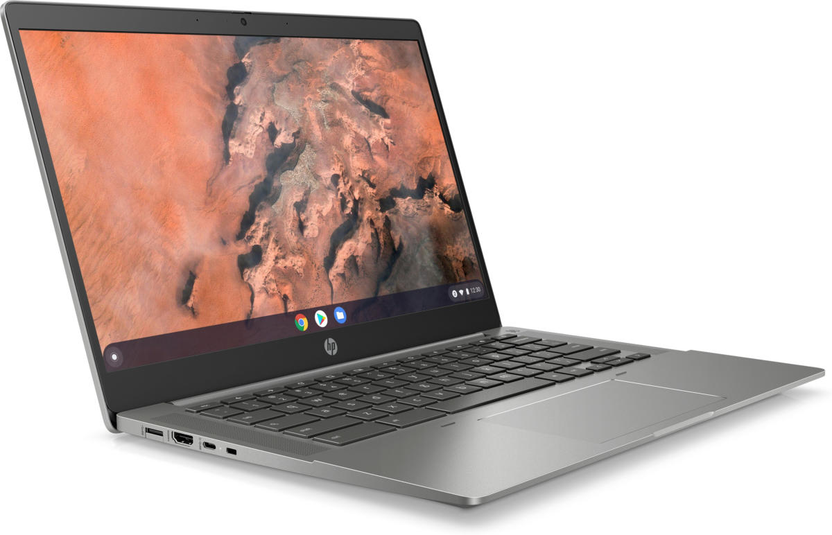HP Chromebook 14B-NA0010 Athlon™ Silver 3050C 64GB eMMC 4GB 14" (1920x1080) TOUCHSCREEN IPS Chrome OS MINERAL SILVER ALUMINUM Backlit Keyboard FP Reader - Image 3