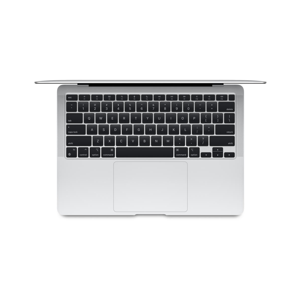 Apple MacBook Air Apple M1 3.2GHz 256GB SSD 8GB 13.3" (2560x1600) BT macOS Webcam SILVER Backlit Keyboard 2020 - Image 2