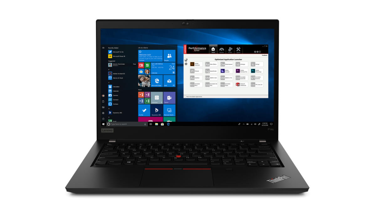 Lenovo ThinkPad P14s Gen 1 MOBILE WORKSTATION Core™ i7-10610U 1TB SSD 32GB 14" (1920x1080) WIN10 Pro NVIDIA® P520 2048MB BLACK Backlit Keyboard FP Reader - Image 3