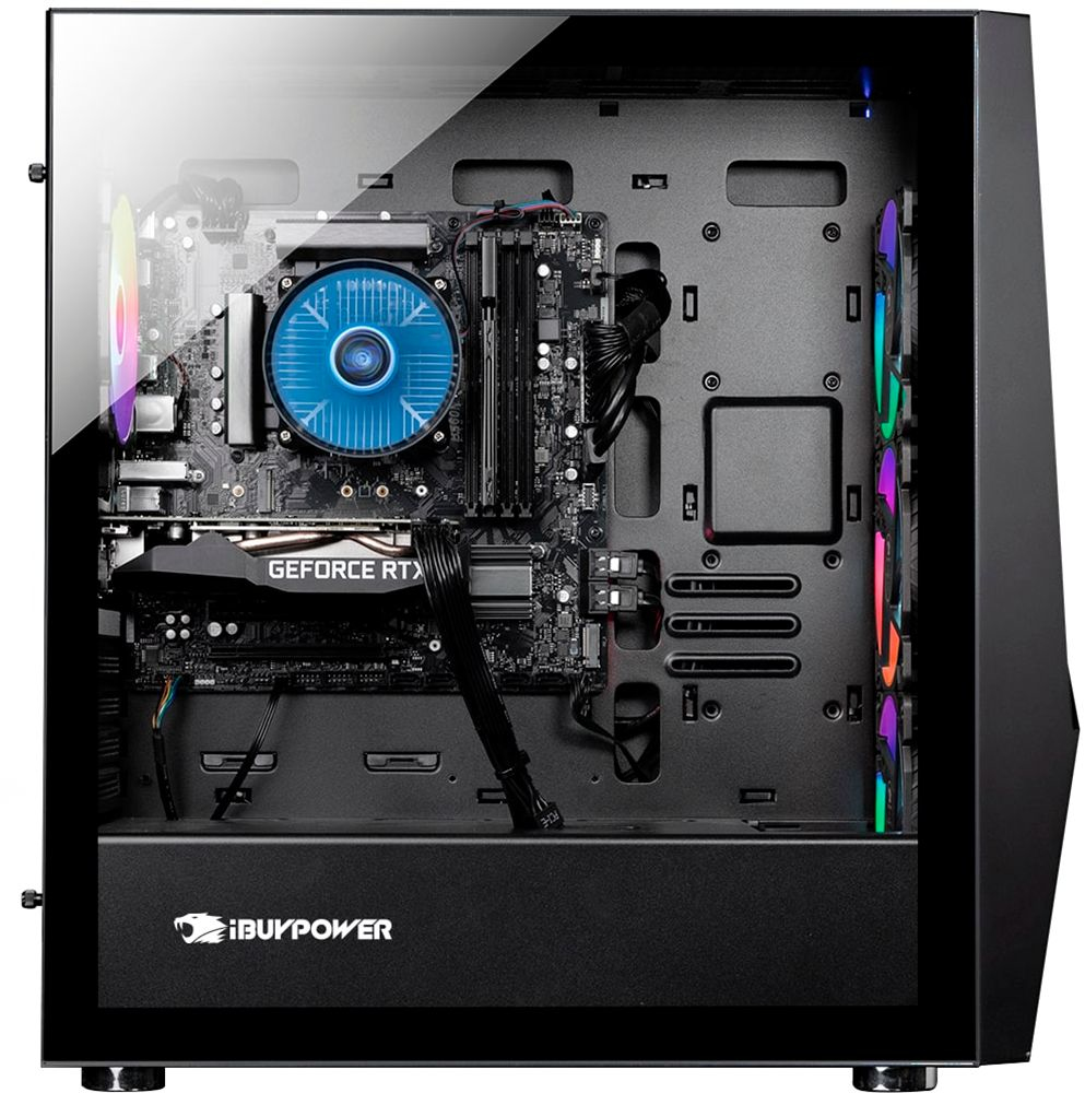 iBUYPOWER Slate MR Gaming Desktop Core i5-11400F 240GB SSD+1TB HDD 8GB Memory NVIDIA GeForce GTX 1650 Super 4GB WIN10 Keyboard & Mouse - Image 2