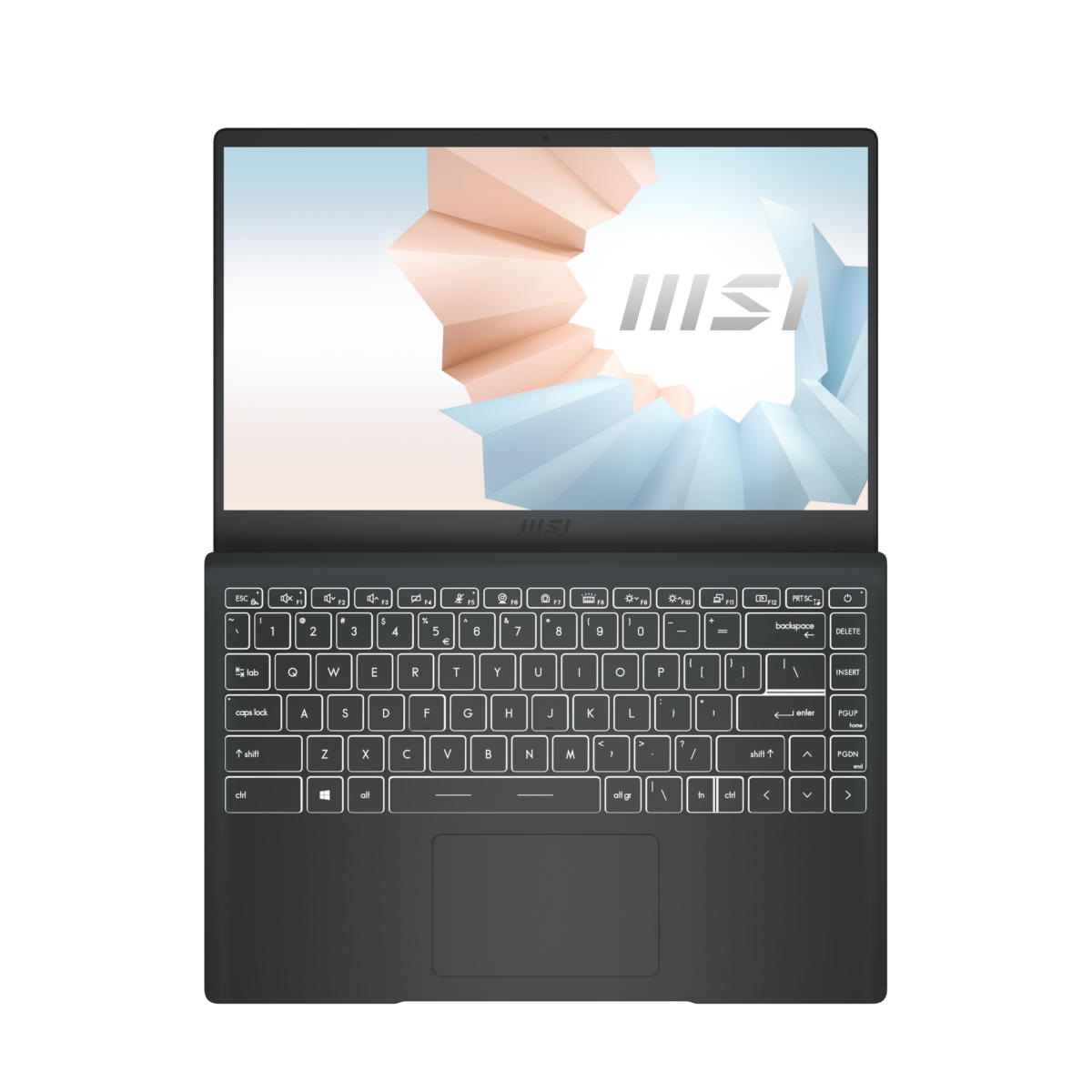 MSI MODERN 14 B10MW-641 ULTRA THIN Core™ i3-10110U 128GB SSD 4GB 14" (1920x1080) WIN10 Pro CARBON GRAY Backlit Keyboard .67" thin, 2.62 lbs. - Image 2