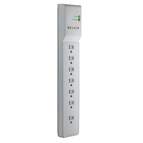 Belkin BE107200-12 15-Outlet 1875W Power Strip w/ 3 FT Cord WHITE