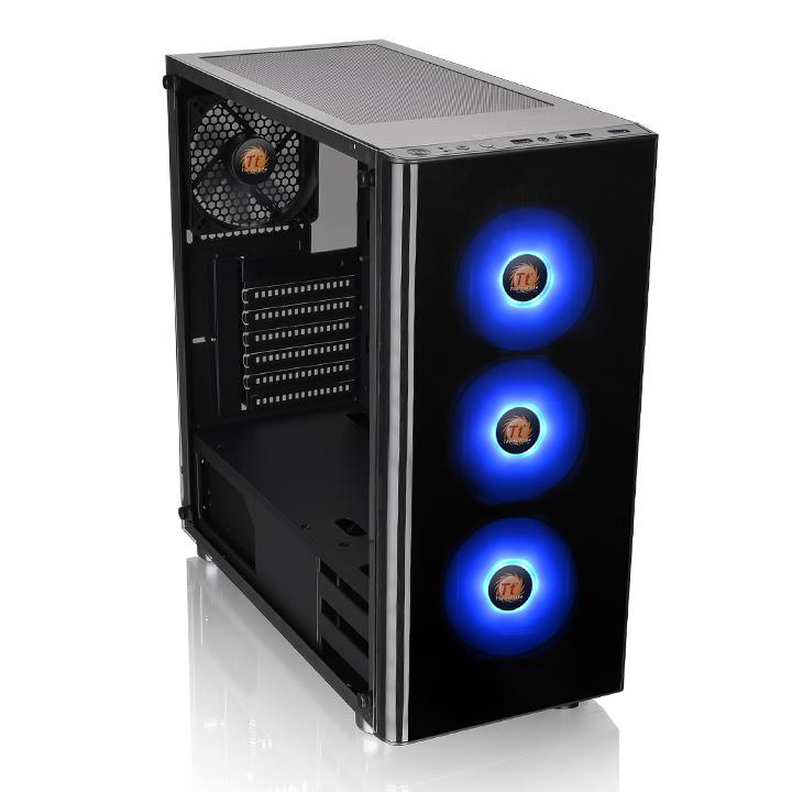 THERMALTAKE CA-1K8-00M1WN-01 Steel ATX Mid Computer Case w/ Side Window BLACK