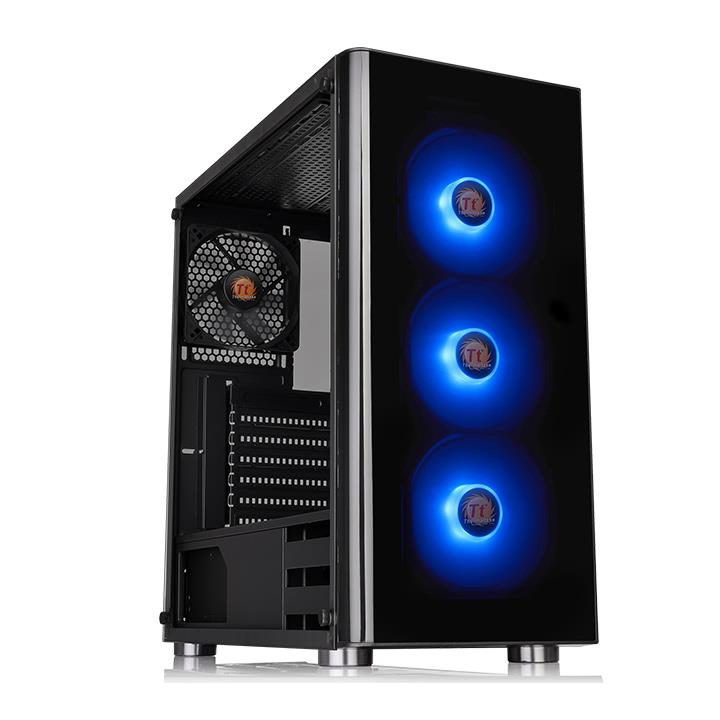THERMALTAKE CA-1K8-00M1WN-01 Steel ATX Mid Computer Case w/ Side Window BLACK - Image 2