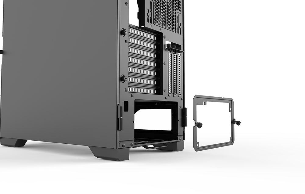 Phanteks PH-EC600PSTG_BK01 Steel ATX Mid Tower Case w/ Side Window BLACK - Image 3