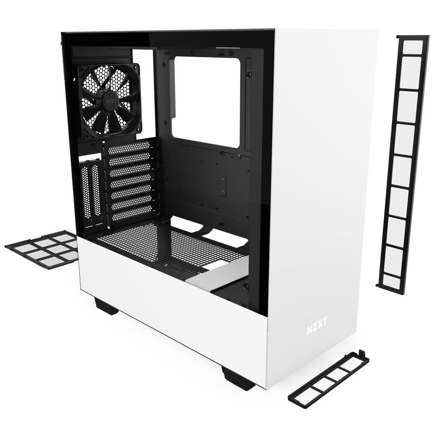 NZXT CA-H510I-W1 Steel ATX Mid Tower Case w/ Side Window WHITE - Image 5