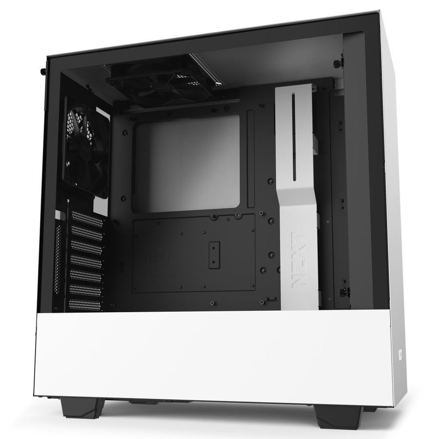 NZXT CA-H510I-W1 Steel ATX Mid Tower Case w/ Side Window WHITE - Image 3