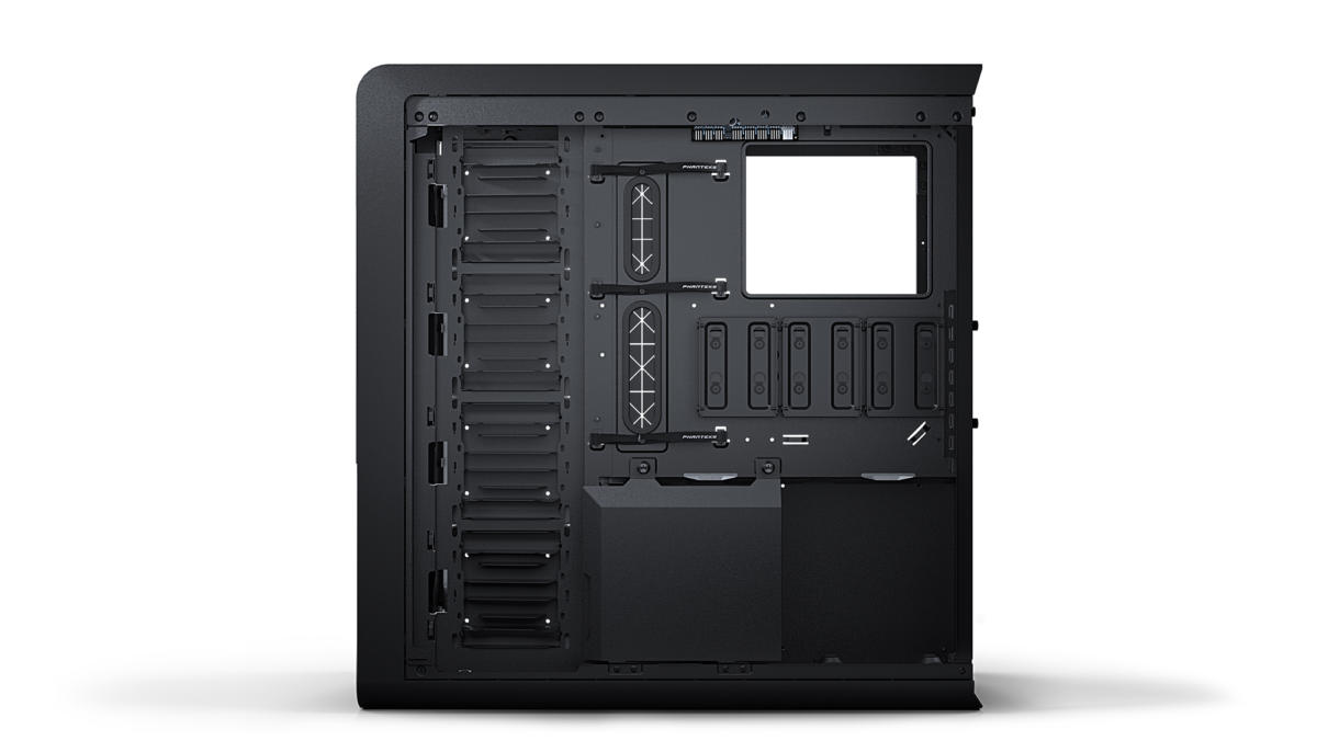 Phanteks PH-ES719LTG_DBK01 Steel ATX Full Tower Case w/ Side Window BLACK - Image 7