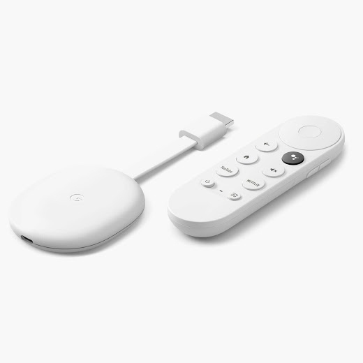 Google Chromecast 4K Stremaing Media Player SNOW WHITE : Google TV, Voice Remote Control, HDR10 / HDR10+, Dolby Atmos Support - Image 2