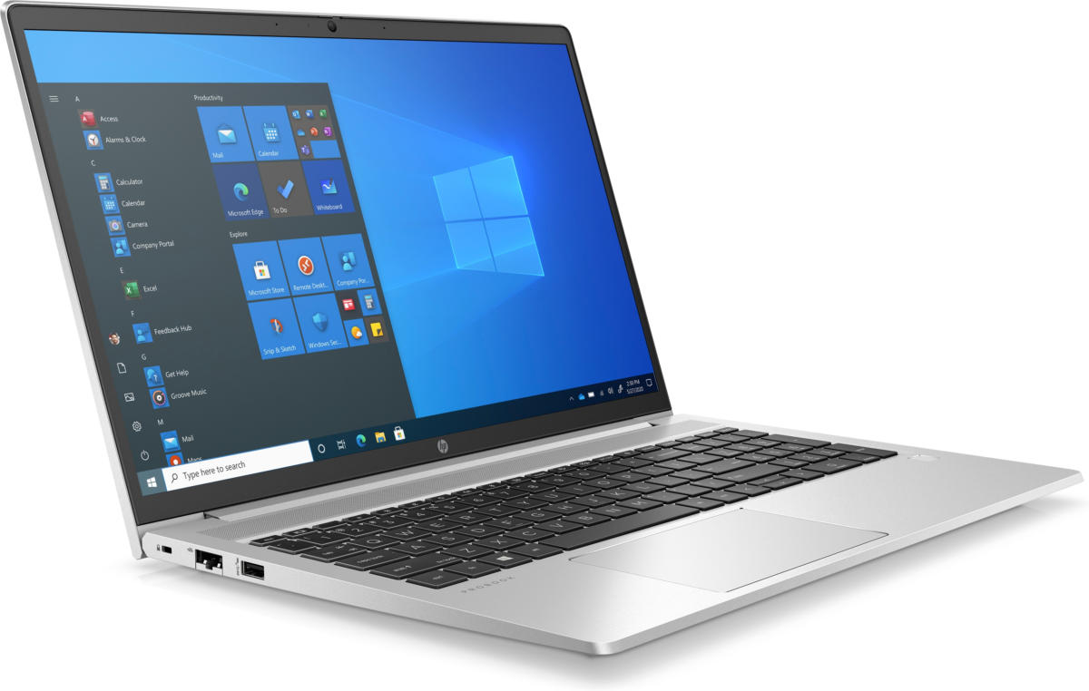 HP ProBook 450 G8 Core™ i7-1165G7 2.80GHz 256GB SSD 8GB 15.6" (1920x1080) BT WIN10 Pro Webcam SILVER FP Reader 0.78" thin, 3.8 lbs. - Image 3