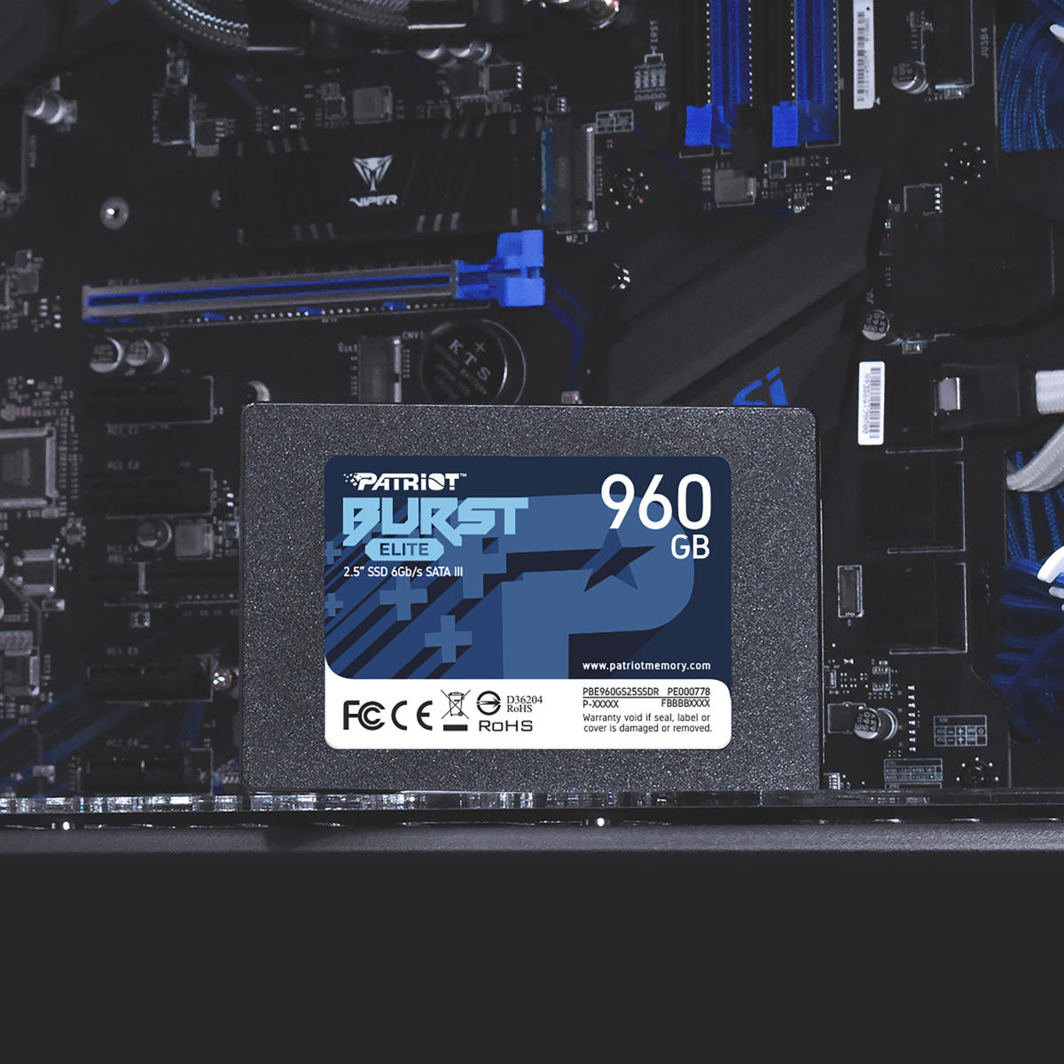 Patriot Memory PBE960GS25SSDR 2.5" 960GB SATA III Solid State Drive (SSD) GREY - Image 4